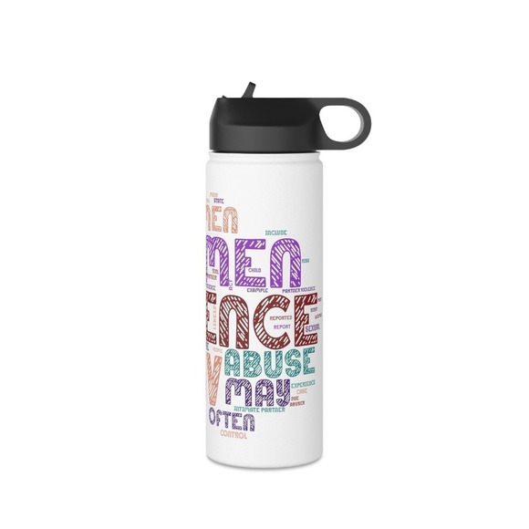 Domestic Violence Tumbler, Wrap, Domestic Violence Wrap, 18oz Tumbler Wrap - Picture 4 of 9